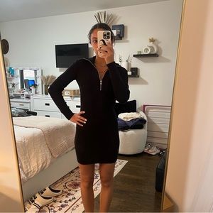 Abercrombie & Fitch long sleeve half-zip sweaterdress